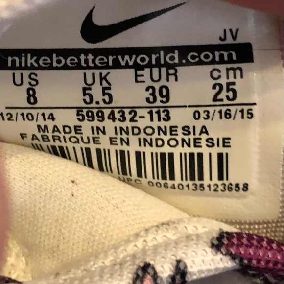 Womens Nike Roshe Run White Floral Aloha sz 8 LIMITED EDITION - Picture 8 of 8